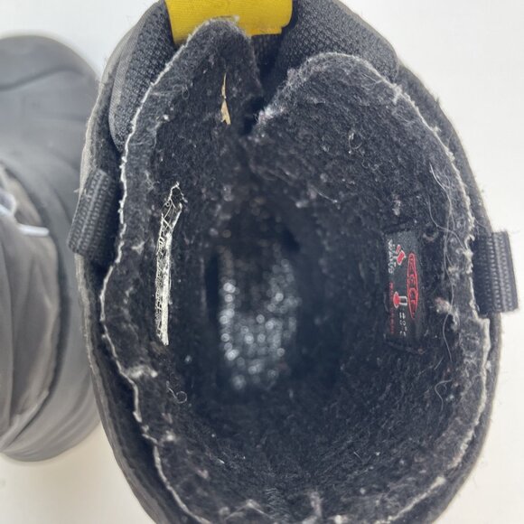 Keen Waterproof Boots Youth 1 Lumi Round Toe Logo Warm Winter -40 Walking Hike - Picture 9 of 13
